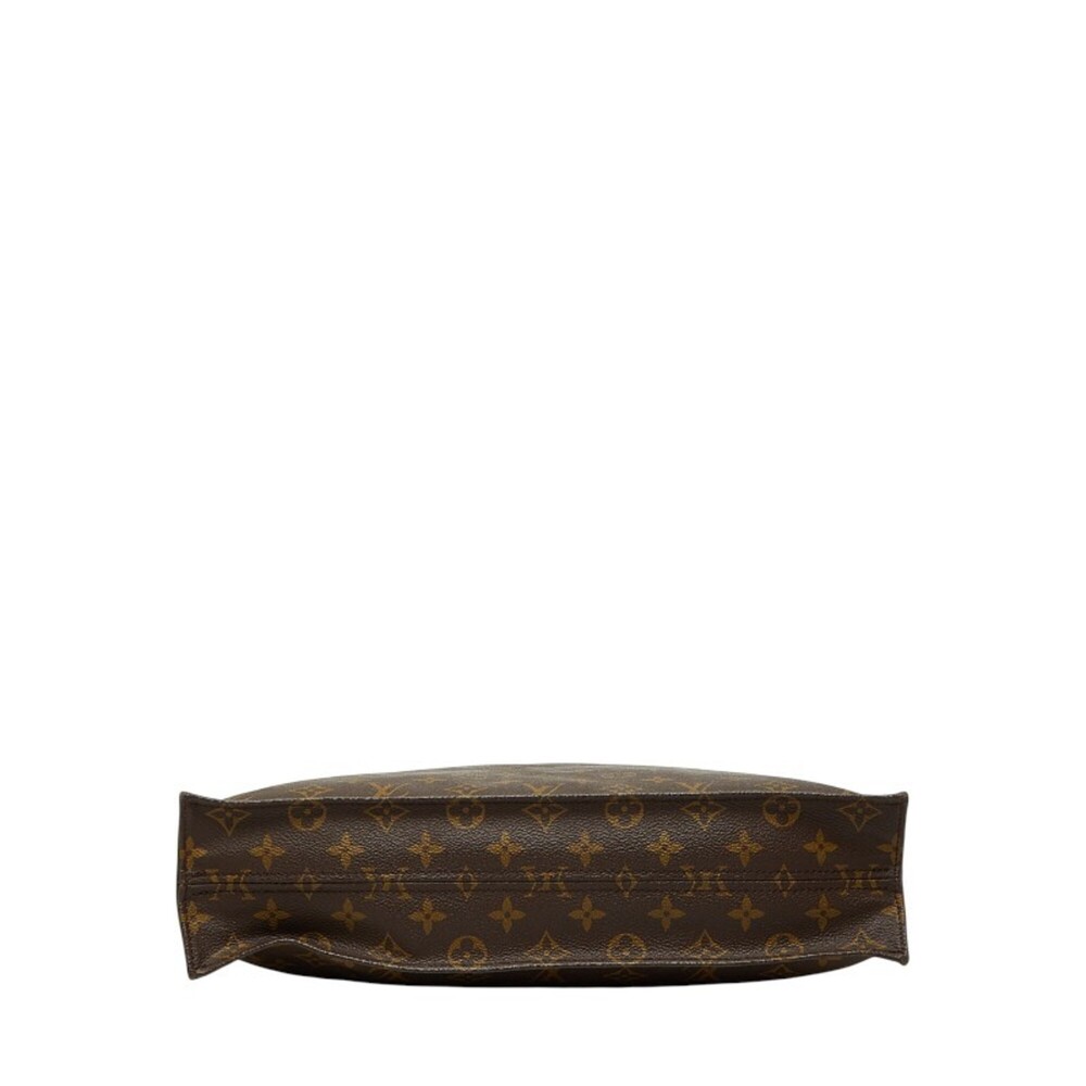 LOUIS VUITTON Authentic Brown Monogram Leather Tote Bag - Picture 3 of 14